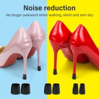 2pair Silicone Heel Protector Round Shape Woman High Heels Protective Cover Non-slip Wearable Heel Cover Shockproof Accessories