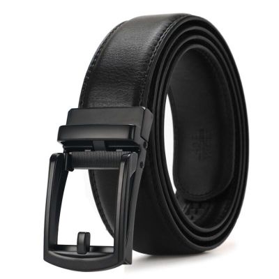 High Quality Business Cowhide Genuine Leather Belt Men High Quality Male Buckle Brand Luxury Mens Belts