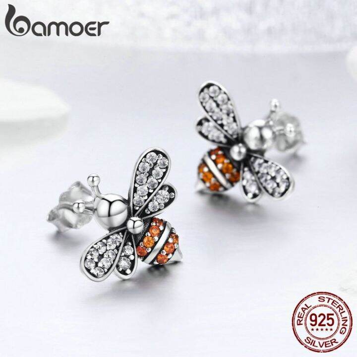 bamoer-baby-bee-stud-earrings-for-women-fashion-crystal-ear-studs-925-sterling-silver-jewelry-for-girl-anti-allergy-sce344th