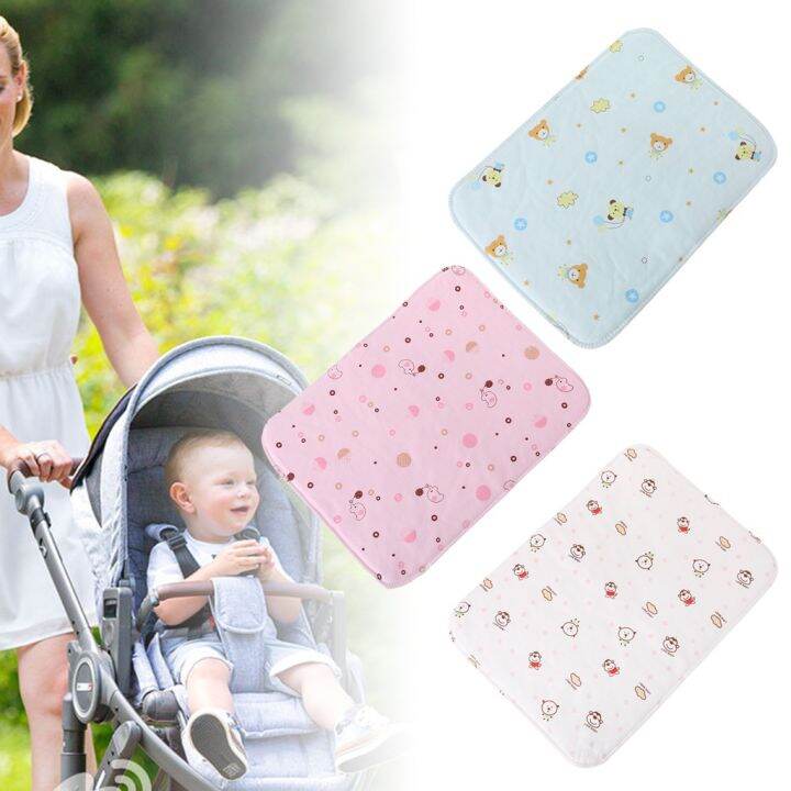 baby-changing-pad-reusable-waterproof-stroller-diaper-folding-soft-mat-washable