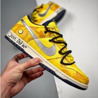 2023 Original sb duk R Low cut Casual Breathable Skate Shoes Sneakers For Men Women Yellow silver