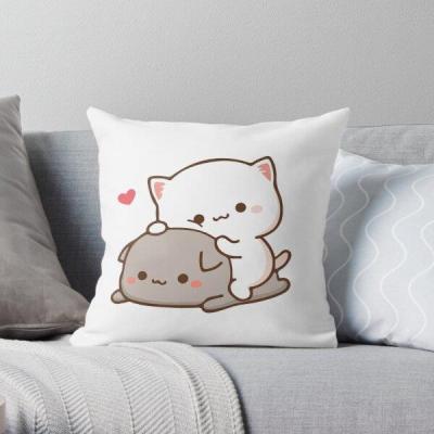 【CW】 print Cover Anime Pillows Pillowcase Mocha Cushion cartoon Textile