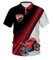 2023 new design- New Ducati logo T-shirt polo shirt high-quality Mens oversized quick-drying 16