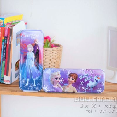 กล่องดินสอ กล่องเหล็ก2ชั้นเอลซ่า&อันนา (FrozenII) ลิชสิทธิ์แท้