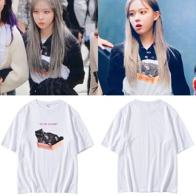 New Korean Fashion K Pop Kpop K-pop T-shirt Aespa WINTER The Same Paragraph Loose T-shirt Do Not Distube Printed T Shirts