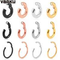 Vanku เครื่องวัดน้ำหนักหูแม่เหล็กเหล็กกล้าไร้สนิมยอดนิยม2ชิ้น,ที่ขยายหูเจาะต่างหูห่วงอัญมณีประดับร่างกายสำหรับทุกเพศ