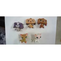[COD]5ชิ้นล็อต LIttlest Shop Action Figure Cat Dog Collection LPS Kid Toy