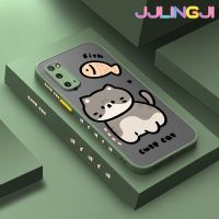 Jjlingji เคสปลอกสำหรับ Samsung กาแลคซี S20 S20บวก S20อัลตร้าเคสการ์ตูนน่ารักบางมีน้ำค้างแข็งโปร่งใสแข็งขอบสี่เหลี่ยมกันกระแทกลายปลอกซิลิโคนเคสนิ่มป้องกันคลุมทั้งหมด