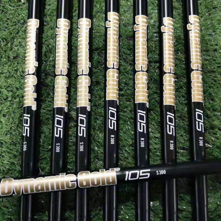 Titleist Golf Iron Shafts Black Dynamic Gold 105 S300 and R300 Shafts