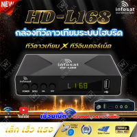 INFOSAT กล่องดาวเทียม รุ่น HD-L168  Super OTA ทั้ง C/KU ผ่านดาวเทียมไทยคม หรือ Internet Network