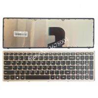 New US laptop keyboard for Lenovo Ideapad Z500 Z500A Z500 Z500G P500 US keyboard with silver frame No backlight