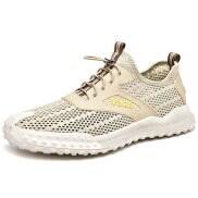 Breathable Summer Mens Golf Sport Shoes Brand Outdoor Golf Sneakers Khaki