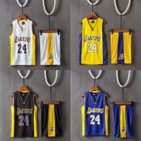 NBA เด็กเสื้อบาสเกตบอลชุด Los Angeles Lakers ฉบับที่ 24 BRYANT เด็กเสื้อบาสเกตบอลเสื้อ ชุดกางเกงขาสั้น Set