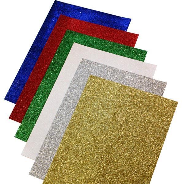 Glitter Paper Cardstock,20 Sheets Silver Gold Glitter Cardstock A4 Siz