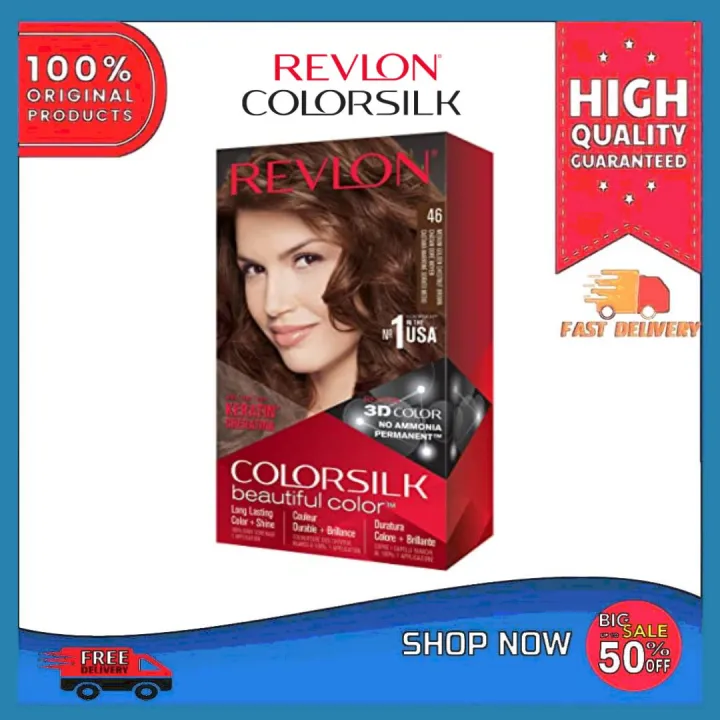 haircolor permanent revlon Colorsilk Beautiful Color Medium Golden ...