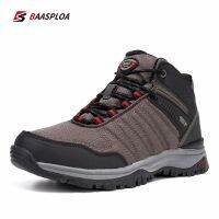 Baasploa 2021 New Men Winter Walking Shoes Non-slip Wear-resistant Casual Shoes Outdoor Fashion Waterproof Wrinkle-free Sneakers