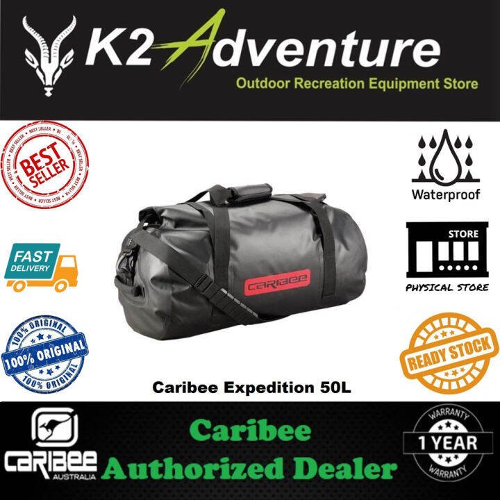 CARIBEE EXPEDITION 50L WATERPROOF DUFFEL BAG (100 Authentic) Lazada