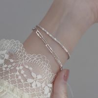 925 Sterling Silver Sparkling Bracelet Women Fine Jewelry Wedding Party Accessories Girlfriend Gift