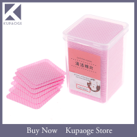 [Kupaoge] 200PCS Lint Free Paper WIPES กาว Remover ผ้าเช็ดทำความสะอาดแผ่นทำความสะอาดผ้าฝ้าย