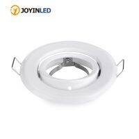 10pcslot Round White adjustable mr16 gu5.3 gu10 spotlight halogen bulb frame holder downlight ceiling light fixture GU10 MR16