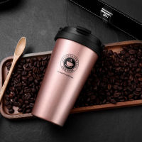 UPORS Portable 500 ML Stainless Steel Coffee Mug Double Wall Vacuum Insulated Travel Mug with Leak Proof Lid Wide Mouth Tumbler