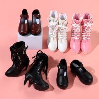 G 2022 New 60CM Doll Boots For 1/3 Doll Shoes PU Leather Fabric Shoes Doll Essory 7.8CM Doll Wea Play House Essory