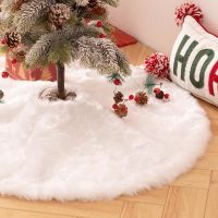 【YP】 New Year 2024 Supplies 78CM Skirt Faux Fur for Bedroom Decoration Navida Noel 2023