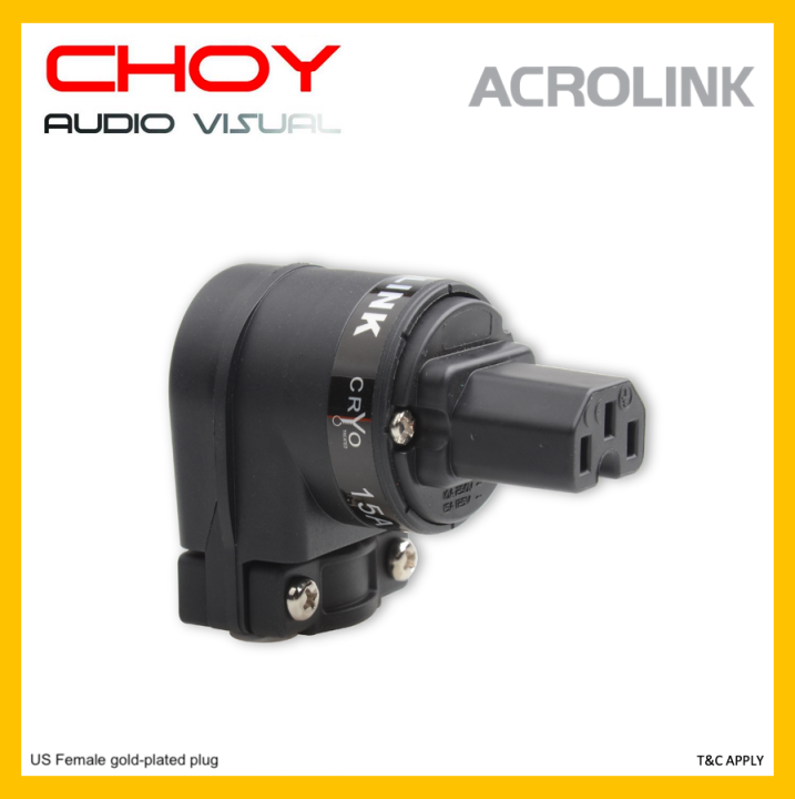 Acrolink LShape US GoldPlated Female AC Connector Lazada