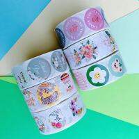 500 Pieces/1 Roll Stationery Sticker Kawaii DIY School and Christmas Supplies Envelope Sealing Decorative Notebook Stickers Labels