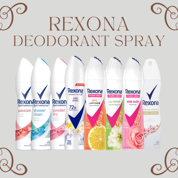 REXONA DEODORANT SPRAY FRESH ROSE (135ML)