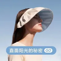 Wood ooze cap female uv sun hat beach sun hat movement in outer cover face shell cap