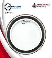 หนังกลองสแนร์ Aquarian รุ่น Studio-X SX14 ขนาด14นิ้ว หนังใสชั้นเดียว พร้อมวงแหวนซับเสียง