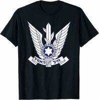 เสื้อยืดแนวนักบินกองกำลังป้องกัน100% Israeli Air Force IDF IAF Israel เสื้อยืดแบรนด์เนมสำหรับผู้ชายเสื้อยืดแบรนด์2023คุณภาพสูงคอกลมแขนลำลองขาสั้นแฟชั่นผ้าคอตตอนฤดูร้อน