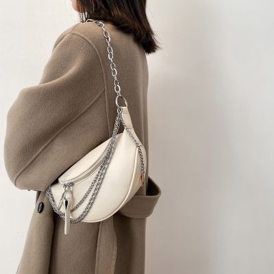 Wholesale handbags women 2022 spring new web celebrity fashion chain bag brim texture one shoulder bag trend inclined shoulder bag