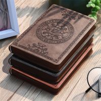 LX0B Portable Vintage Pattern PU Leather Notebook Diary Notepad Stationery Gift