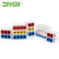 DIY GO Mini Fast Push-in Wire Connectors Universal Compact Conductor Electrical Wiring Terminal Block For Led Light Junction Box