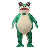 Inflatable Frog Costume Funny Full Body Blow Up Cosplay Costume Suit For Adult Halloween Party Costume For Adult Kid Role Play