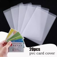 20PCS Transparnt Card Cover Protective Holder PVC Waterproof Credit ID Business Card Protection Document Id Badge Case Card Holders