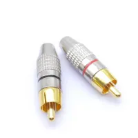 ;[-[; 8Pcs/Lot 270RCA Solderless Plug RCA Terminal Coaxial Cable Plugs Rca Screw Plug