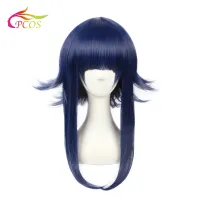 Hyuga Hinata Anime  Cosplay Wig Straight Blue Synthetic Hair for Child Free Wig Cap Wig  Hair Extensions Pads