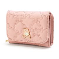 Cinnamoroll My Melody Small Wallet Short Women Girls Purse Cute Pink Blue Yellow Leather Trifold Wallets Ladies Money Bag Clip