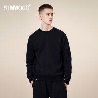 SIMWOOD ฮูดดี้ใหมผู้ชายผ้าฝ้ายเนื้อ2023สำหรับฤดูใบไม้ผลิฤดูหนาว SJ110755มีฮู้ดขนาดพิเศษสำหรับวิ่งทั่วไป