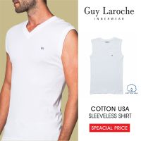 GUY LAROCHE เสื้อยืด ผ้า 100% COTTON ผ้านุ่มใส่สบาย (JVS2401R8)