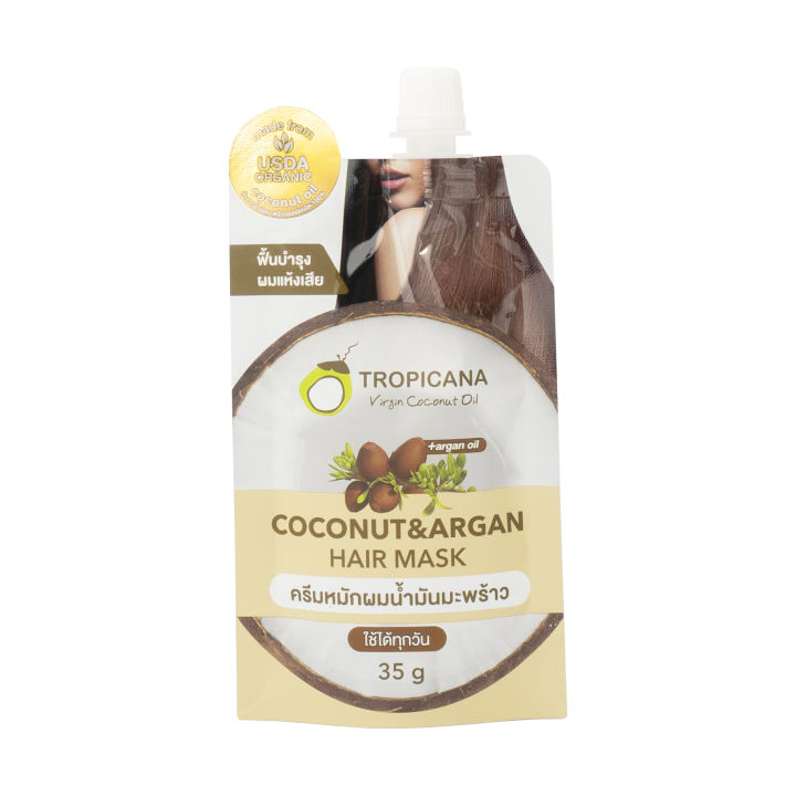 tropicana-ทรอปิคานา-ครีมหมักผมน้ำมันมะพร้าว-non-paraben-35g