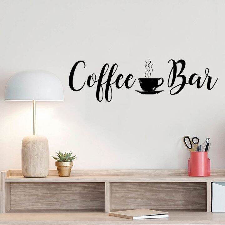 24-home-accessories-coffee-bar-quotes-wall-decal-kitchen-home-wall-decor-ไวนิลสติกเกอร์ไวนิล-design-coffee-bar-wall-mural-wallpaper