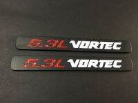 1 pair 5.3L VORTEC Emblem Badge 3D Decal 1500 2500hd Silverado Truck Black White Red Chrome