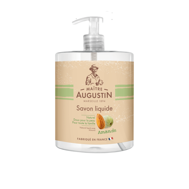 Maitre Augustin Natural liquid soap Almond สบู่เหลวออแกนิค เนจูรัล ลิควิด โซป อัลมอนด์ (500 ml)