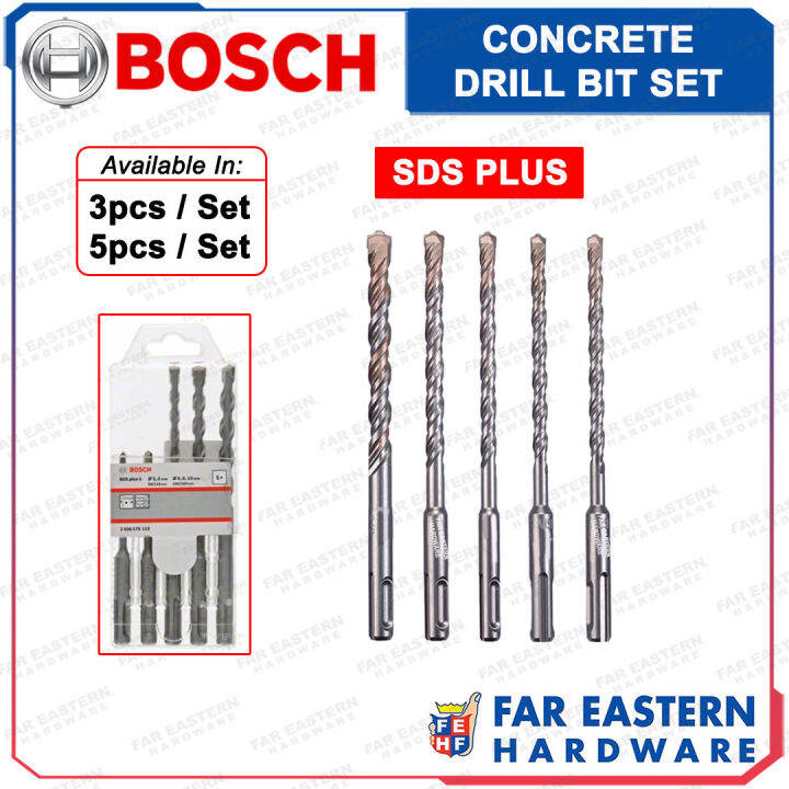 BOSCH SDS Plus Concrete | Masonry Drill Bit Set SDS+ RBAC | Lazada PH