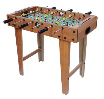 Ball table with hand turn, size 69×37×62 cm. - natural wood color.