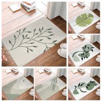 【CC】▪  Anti-slip Small Rug Shower Door Bedroom Entrance Room Mats boho abstract morandi